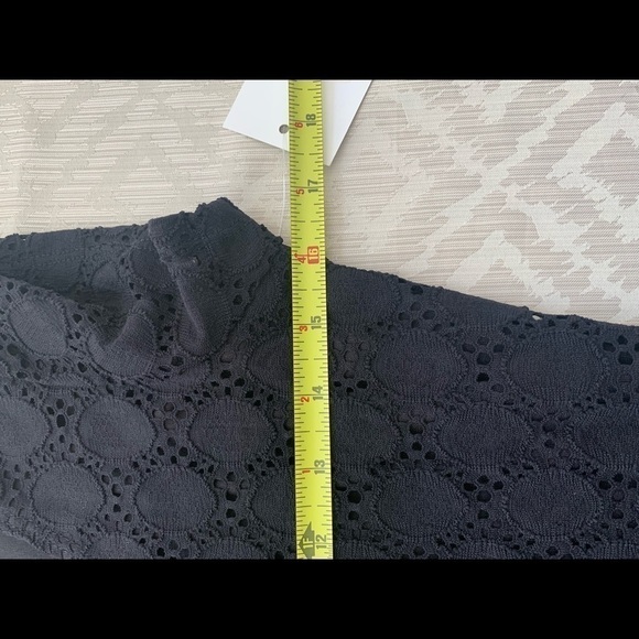 NWT Isaac Mizrahi Black Eyelet Dress Size S - Picture 3 of 6